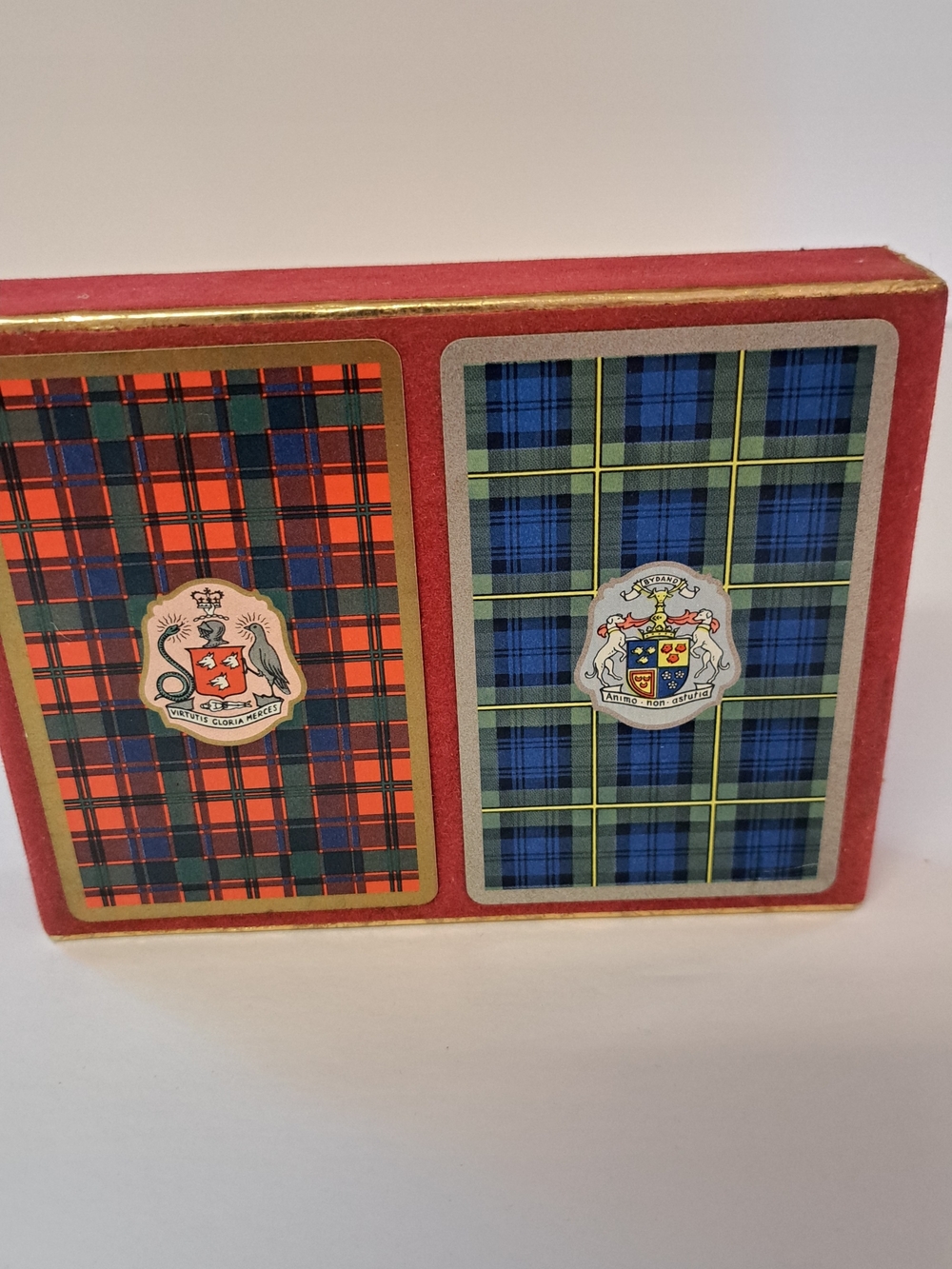 VTG Congress Classic Tartan Playing Cards - Red & Blue